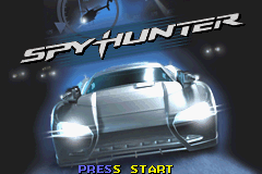 Spy Hunter title screen for GameBoy Advance
